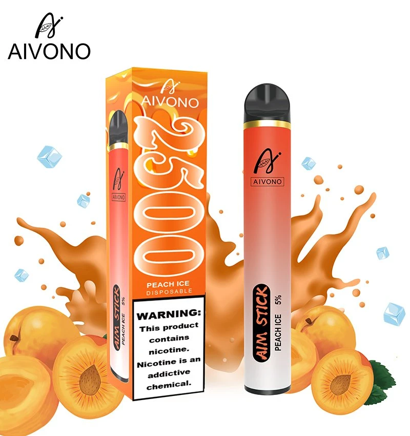 Authentic Guarantee Aim Stick 2500puffs 2% 5% Nicotine 16flavors 9ml Big Juice OEM Disposable Vape