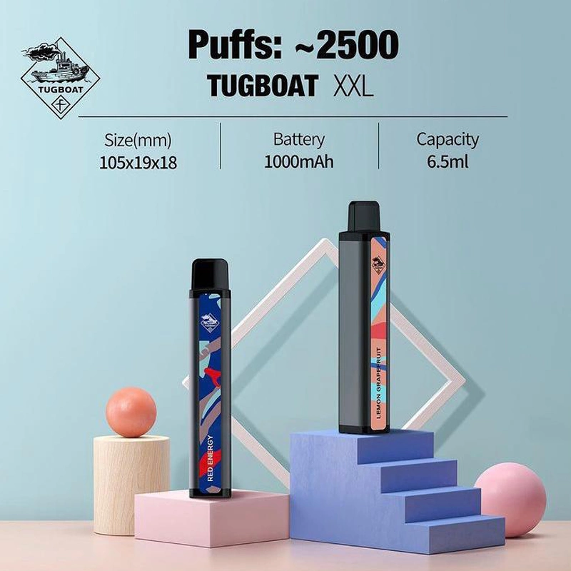 Wholesale Cheap Price Tugboat XXL 2500puffs Vape Pod 1000mAh Wholesale Disposable Vape Pen Pod Pen E Cig Disposable Vape