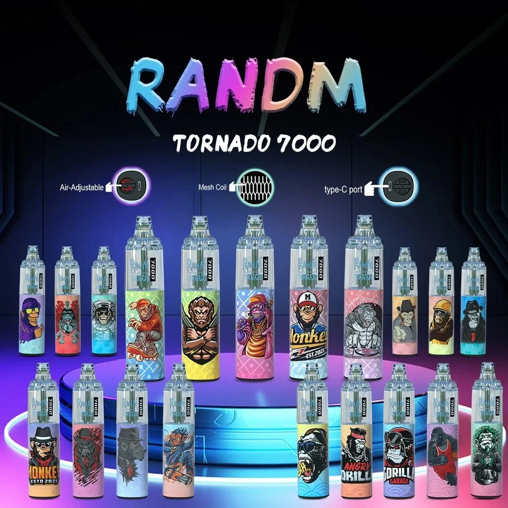 Original 8K 9000puffs 8000puff 7000puffs Randm Tornado 9000 7000 Puffs Randm Disposable Vapes