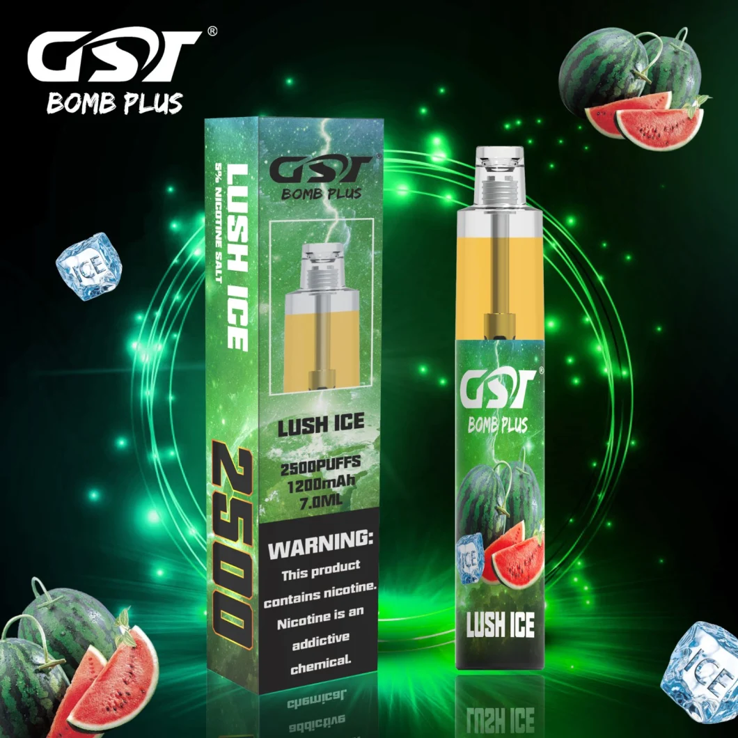 Gst Bomb Plus Wholesale Disposable Vape Pen 2500puffs Puff Bar Plus Puff Plus