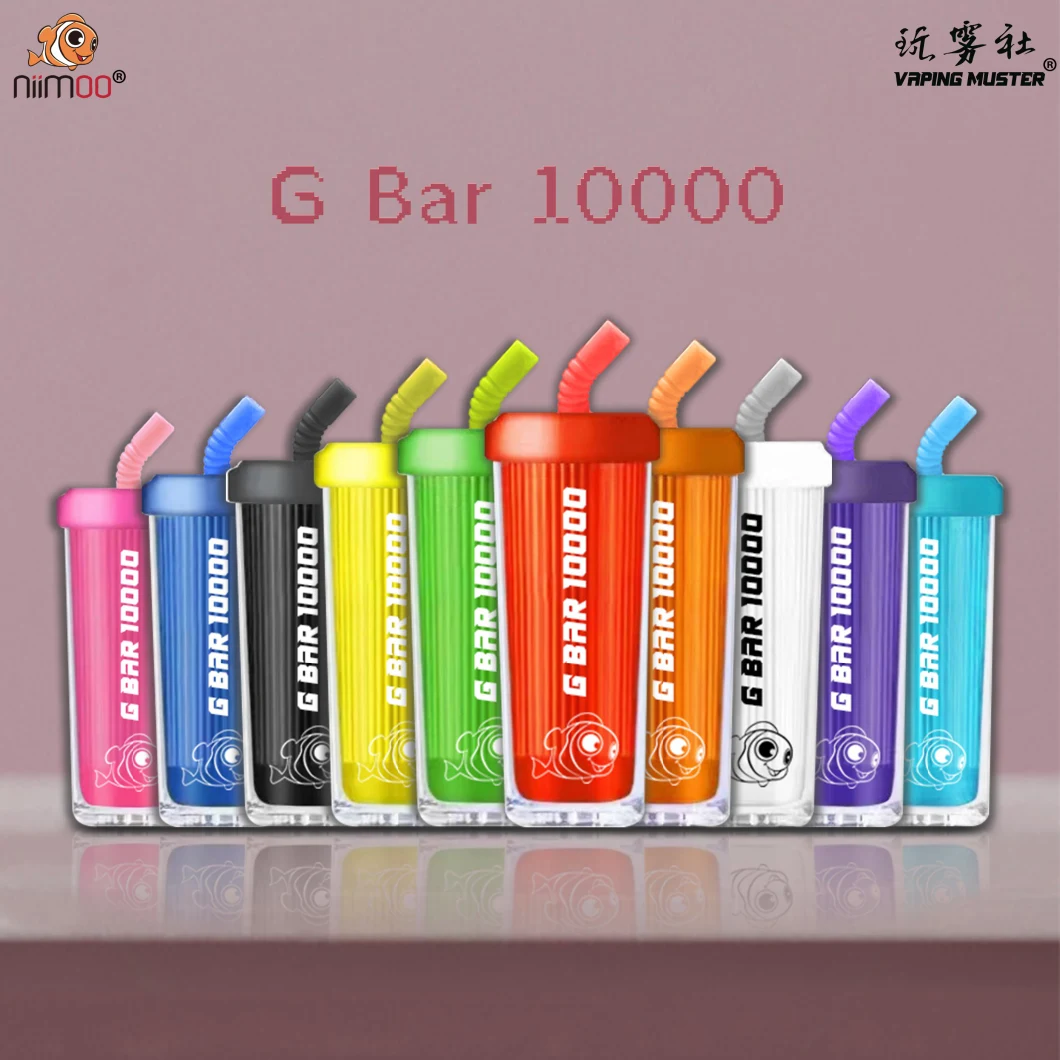 Niimoo 2022 Hotsale G Bar 10000puffs Plus OEM ODM Available Disposable Vape Pen Mesh Coil Ecigs