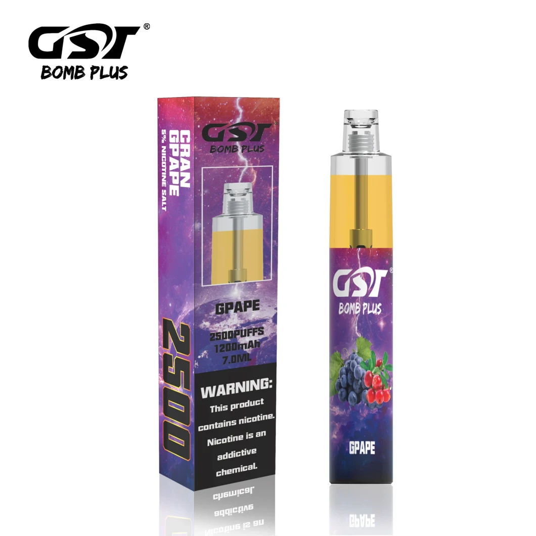 Gst Bomb Plus Wholesale Disposable Vape Pen 2500puffs Puff Bar Plus Puff Plus